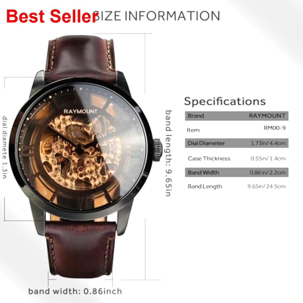 Automatic Mechanical Watch With Skeleton Dial And… - image 6